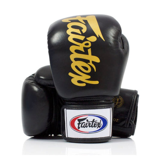 Fairtex Black Deluxe Tight-Fit Gloves
