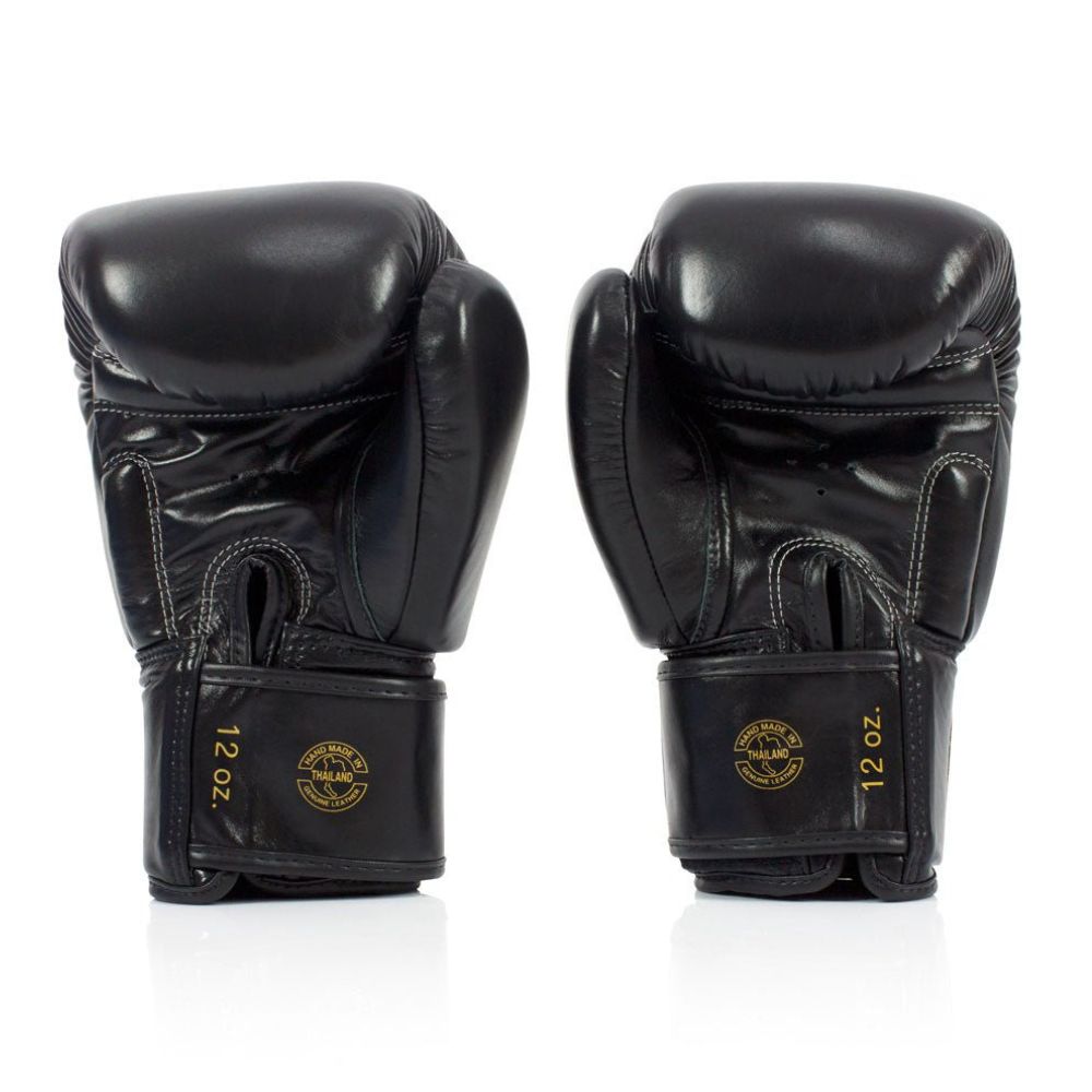 Fairtex Black Deluxe Tight-Fit Gloves