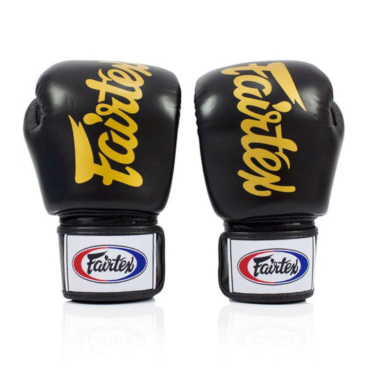 Fairtex Black Deluxe Tight-Fit Gloves