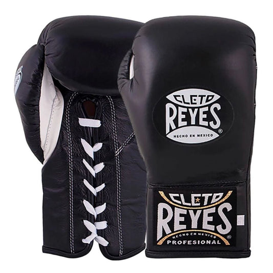 Cleto Reyes Boxing Gloves – Black Professional Lace-up Style