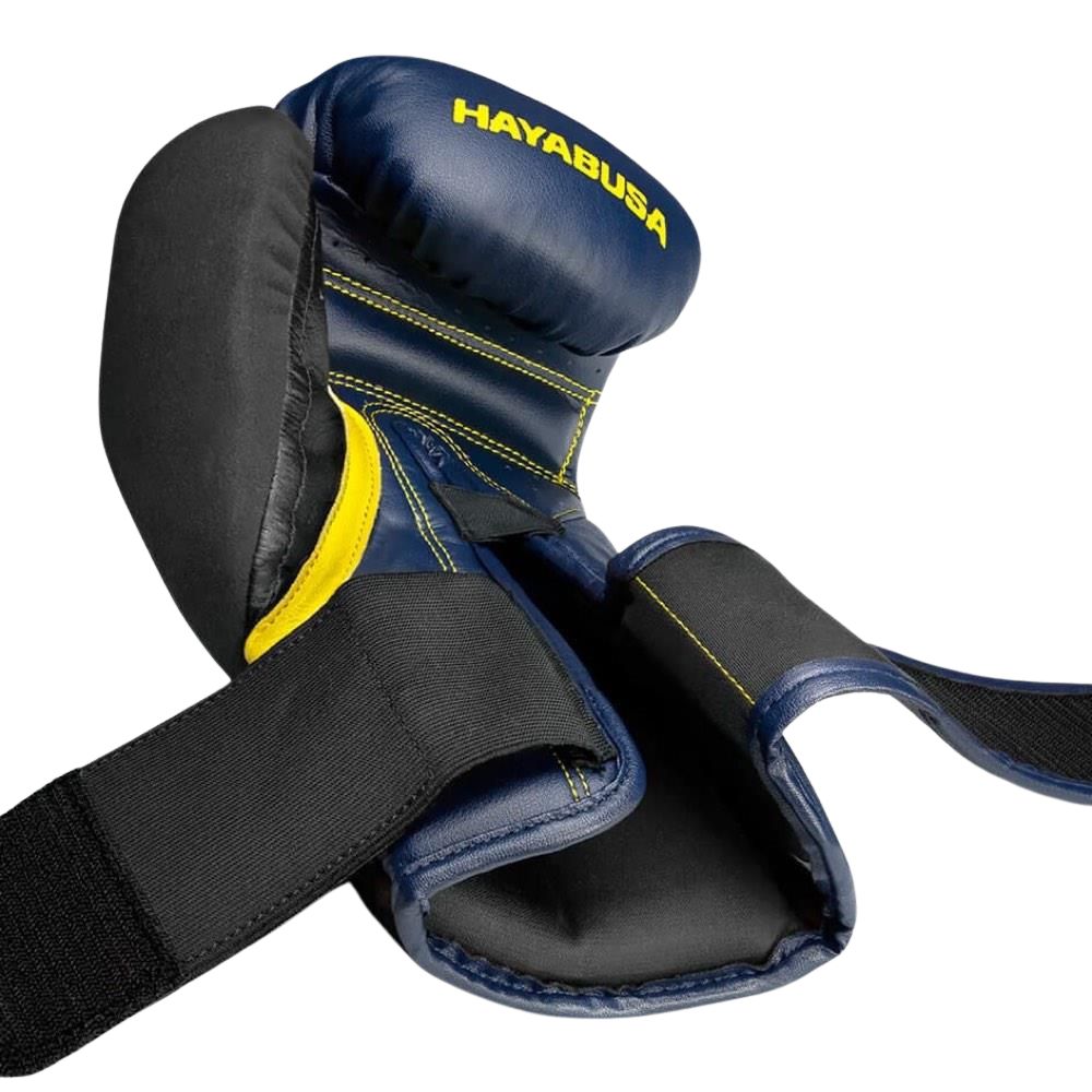 Hayabusa T3 Boxing Gloves - Navy/Yellow | Premium Kickboxing & Muay Thai Training Gloves