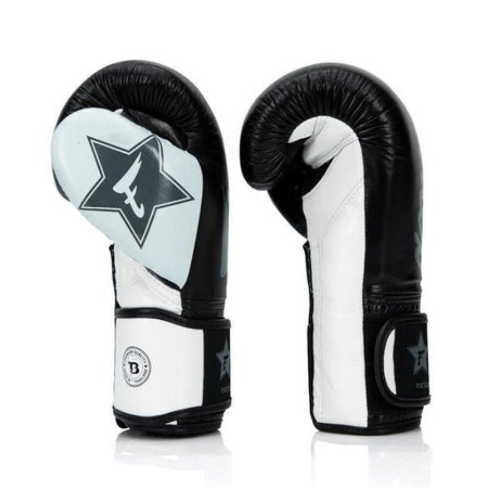 Fairtex x Booster Boxing Gloves – Black & White Limited Edition