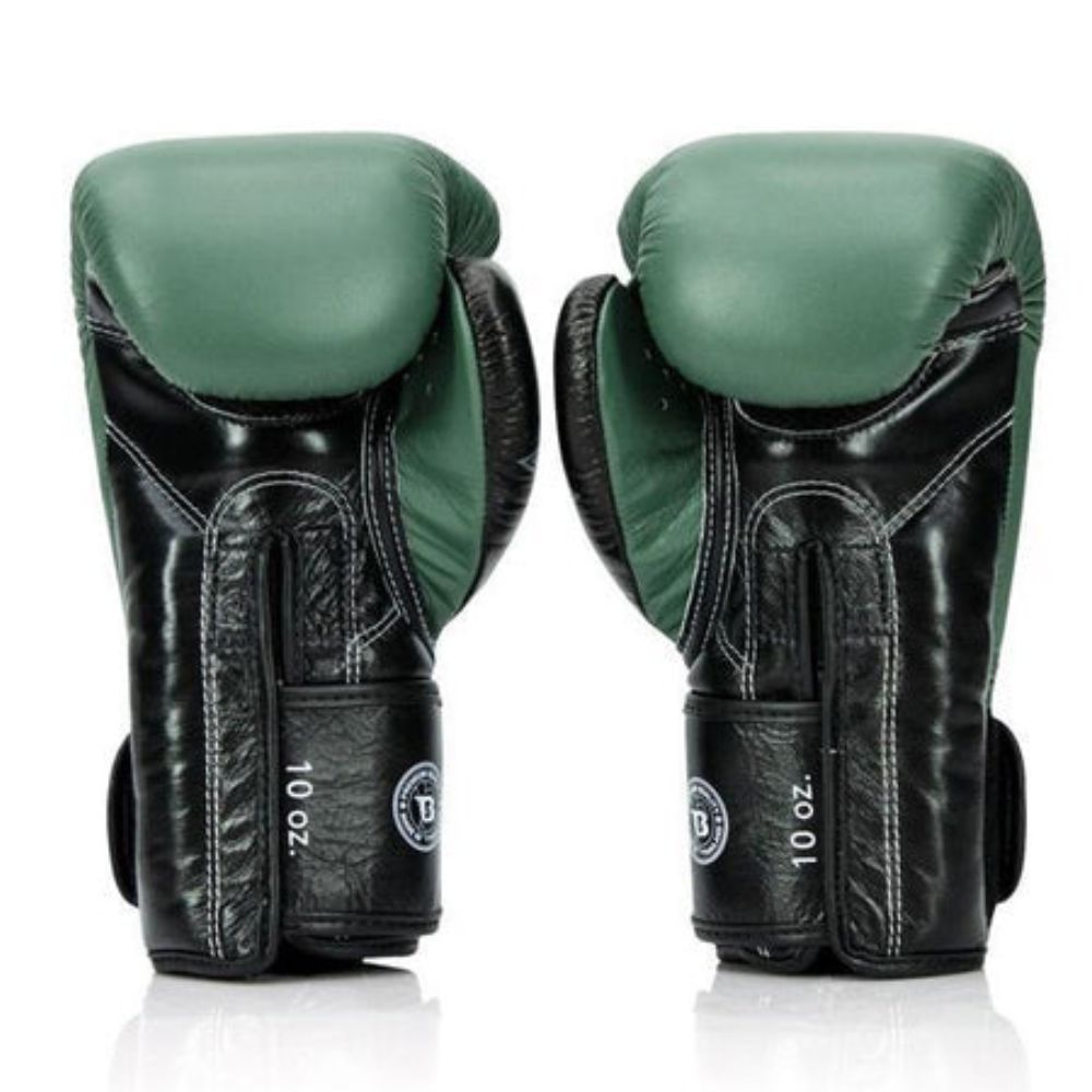 Fairtex x Booster Muay Thai Boxing Gloves – Green/Black