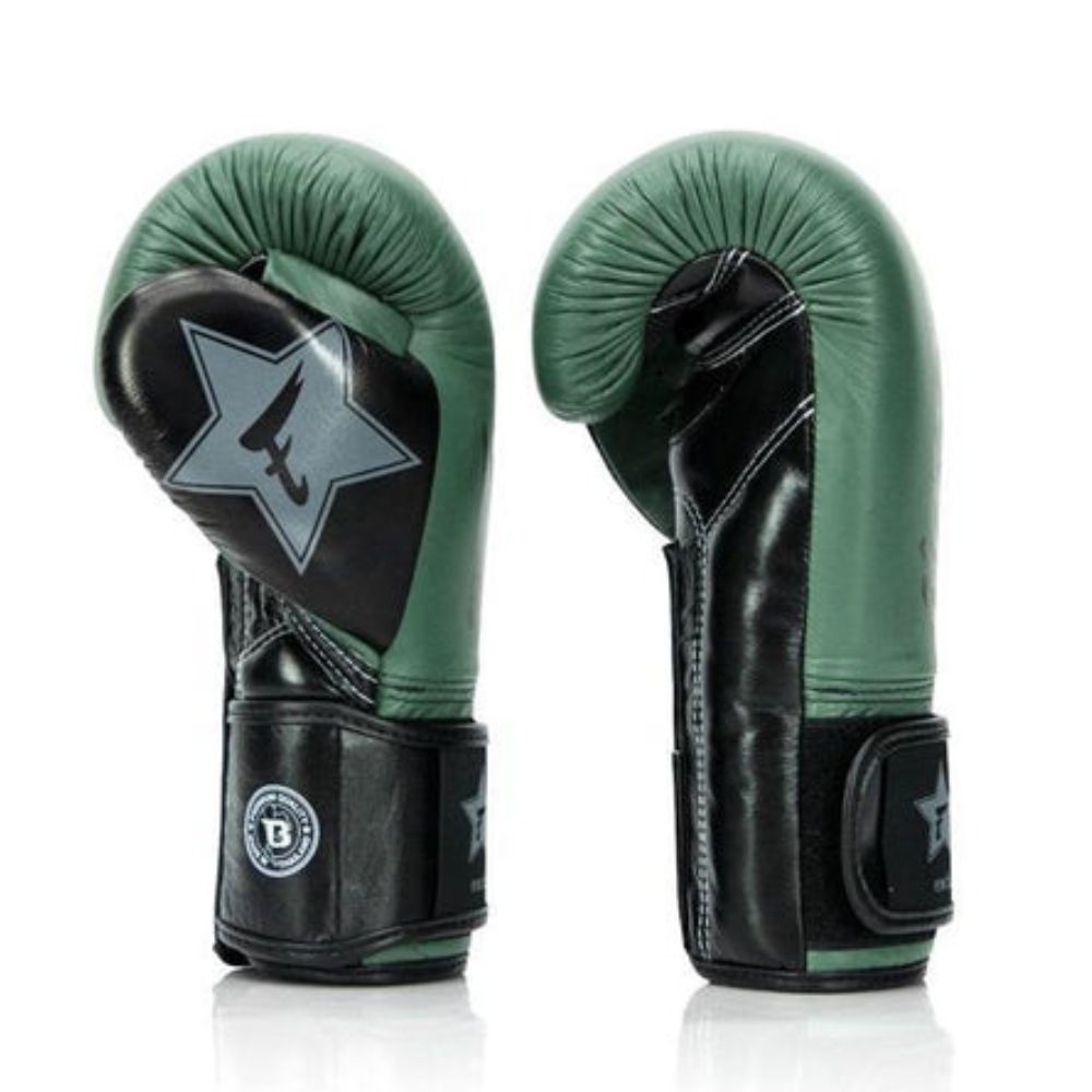 Fairtex x Booster Muay Thai Boxing Gloves – Green/Black