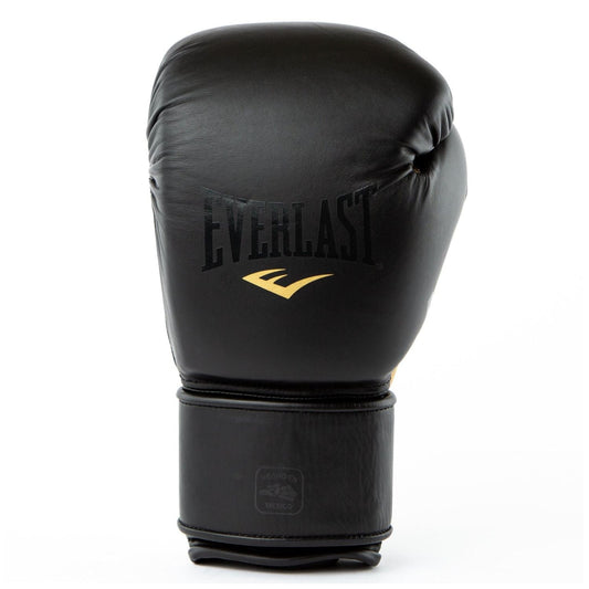 Everlast Boxing Gloves – Black and Gold Velcro Training Gloves