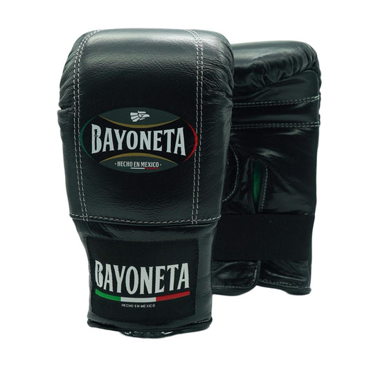 Bayoneta Boxing Gloves – Black Mexican-Style Velcro Bag Gloves