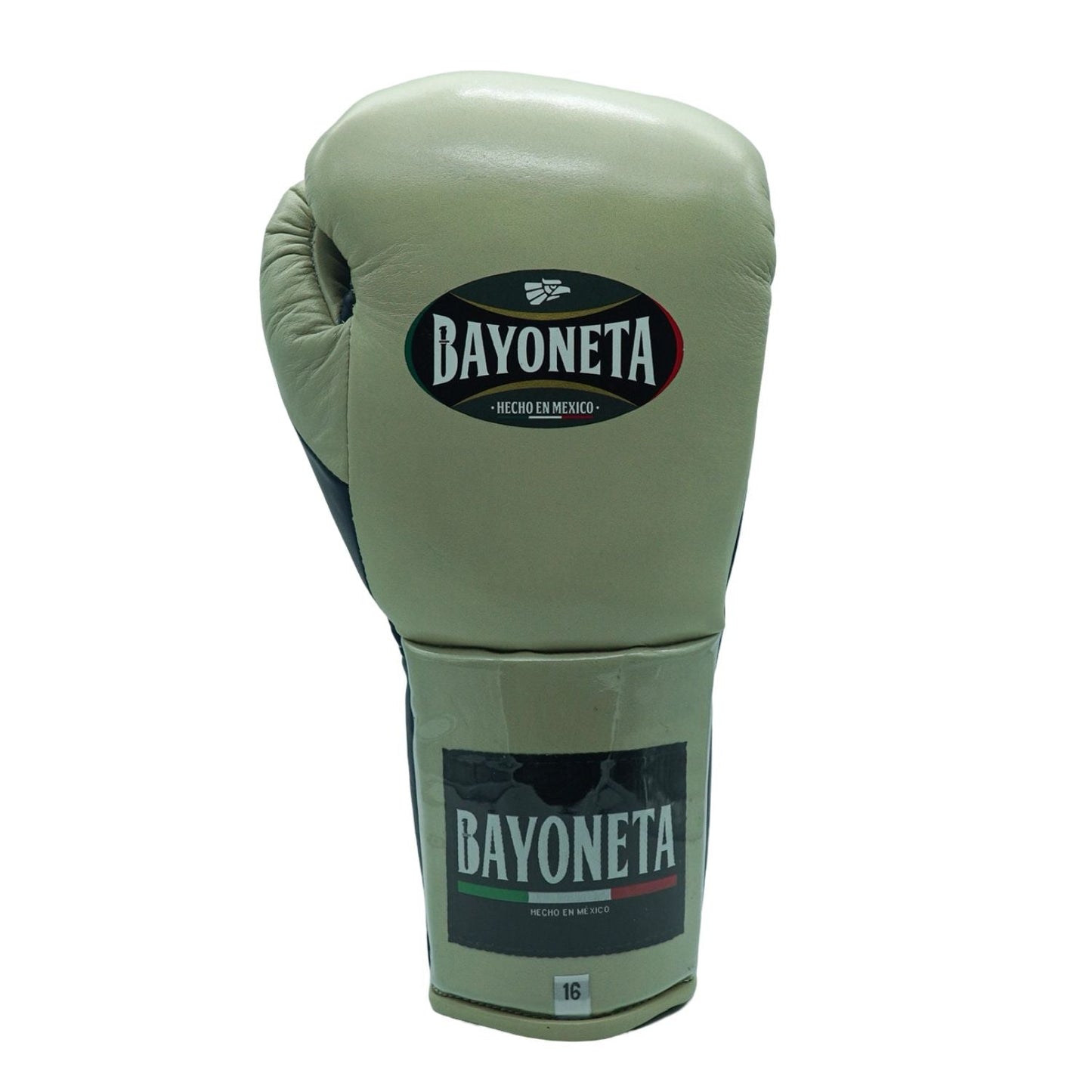 Bayoneta Boxing Gloves – Cream and Navy Lace-Up Mexican-Style Training Gloves