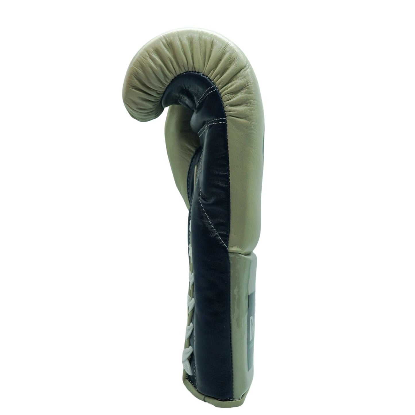 Bayoneta Boxing Gloves – Cream and Navy Lace-Up Mexican-Style Training Gloves