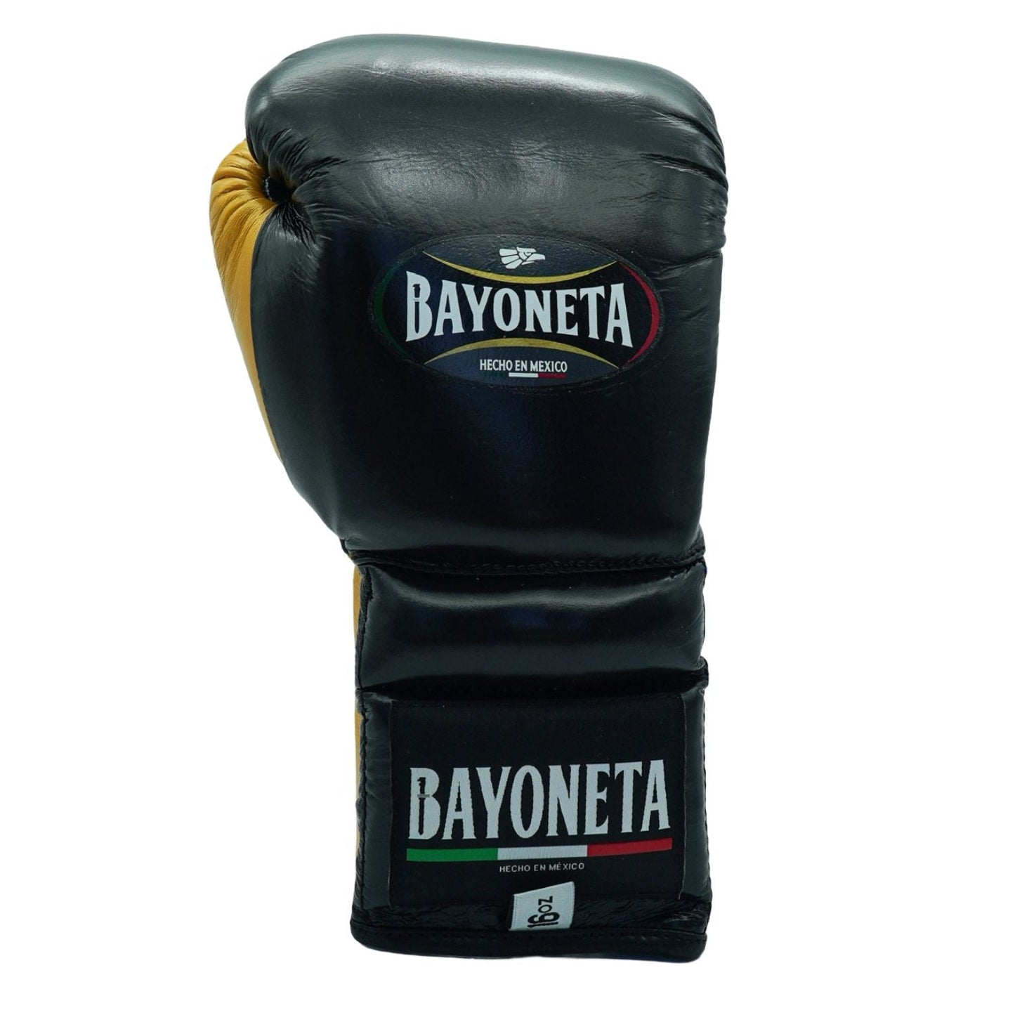 Bayoneta Boxing Gloves – Black and Gold Velcro Mexican-Style Training Gloves