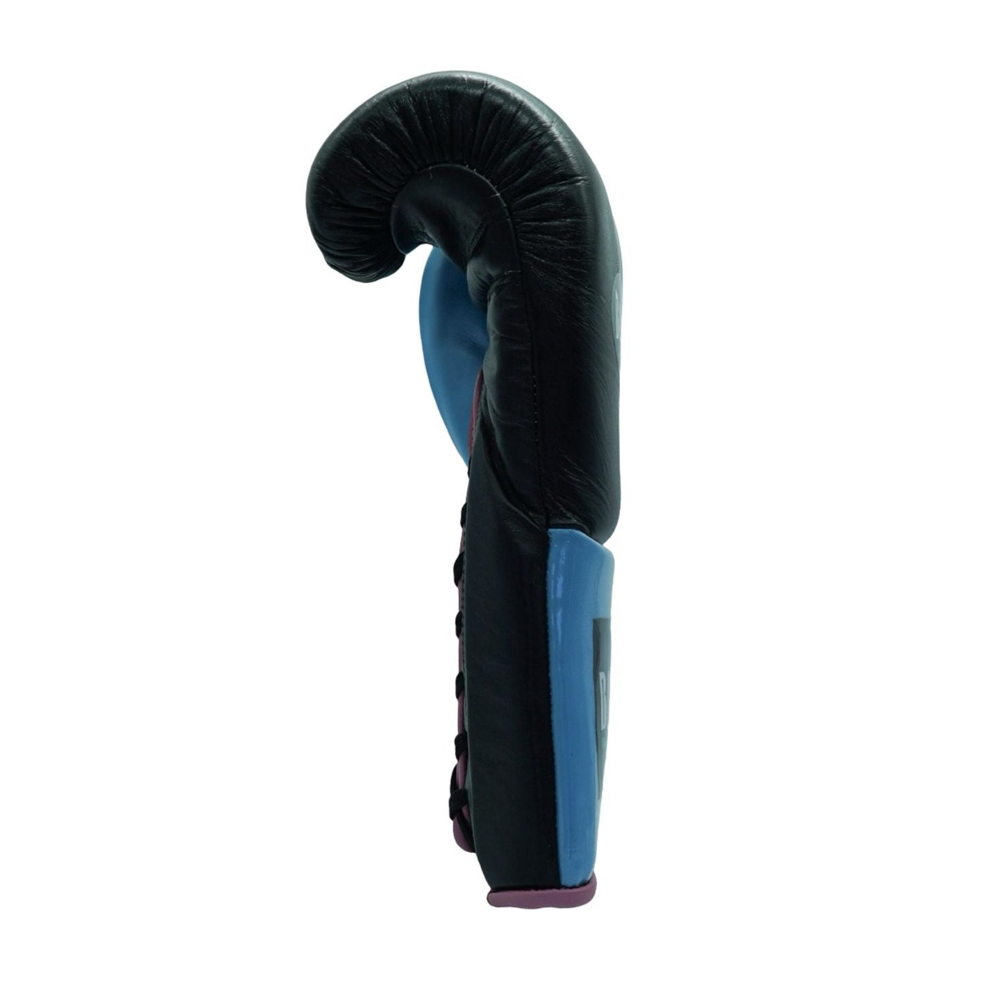 Bayoneta Boxing Gloves – Black, Pink, and Blue Lace-Up Mexican-Style Training Gloves