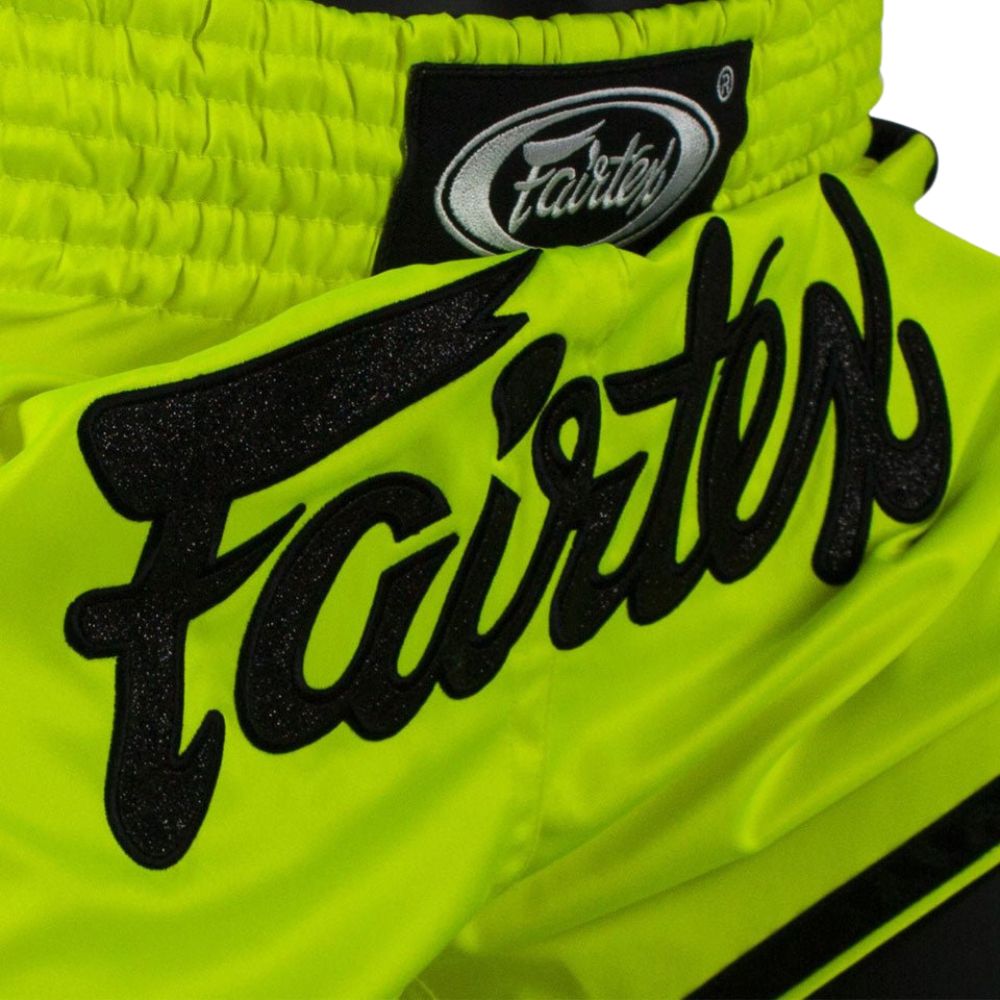 Fairtex Slim Cut Muay Thai Shorts - Lime Green