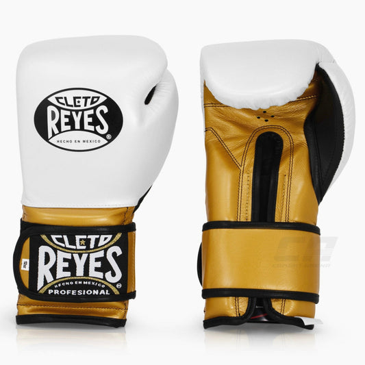 Cleto Reyes Boxing Gloves – Premium Quality & Authentic Design-White/Gold