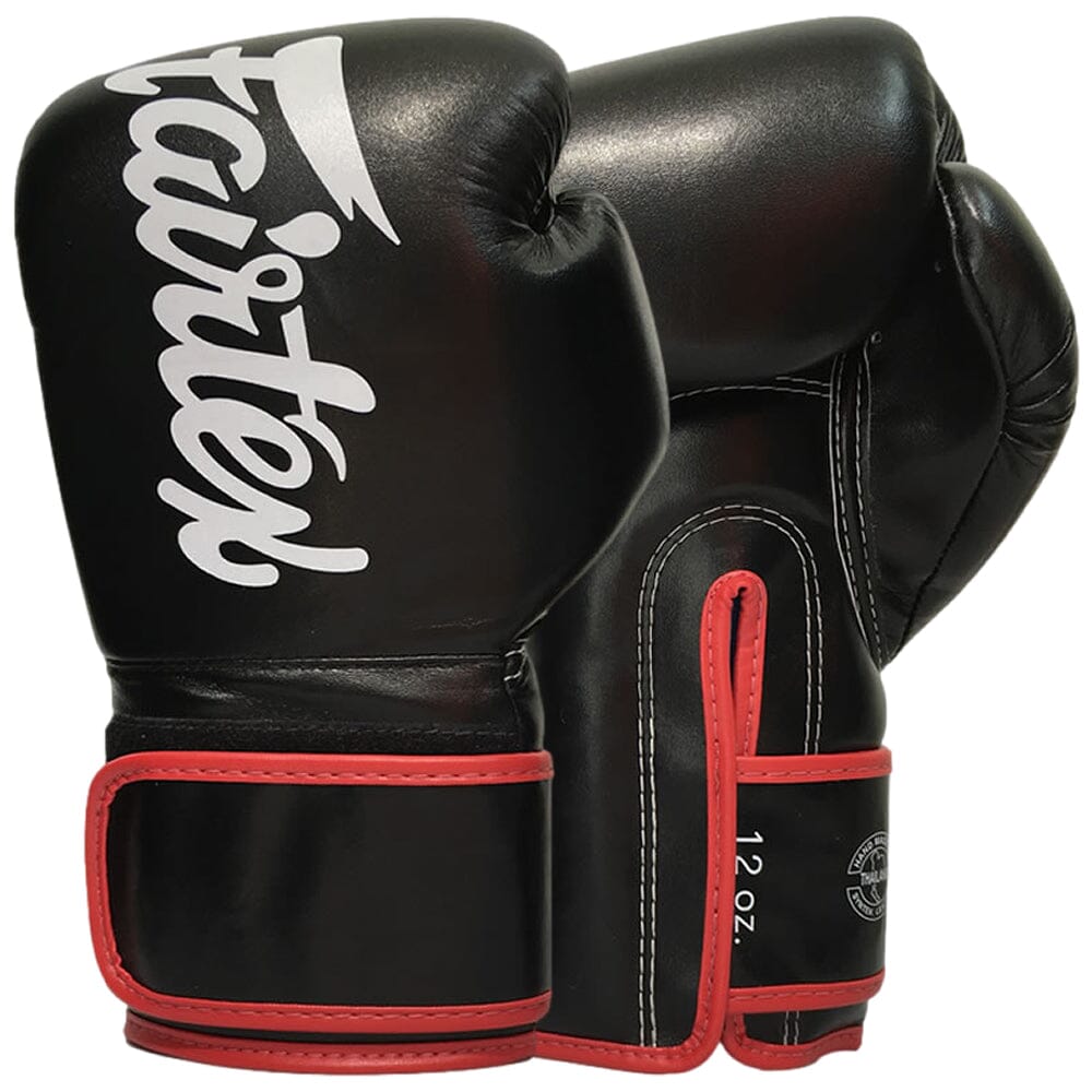 Fairtex BGV14 Muay Thai Boxing Gloves – Black/Red