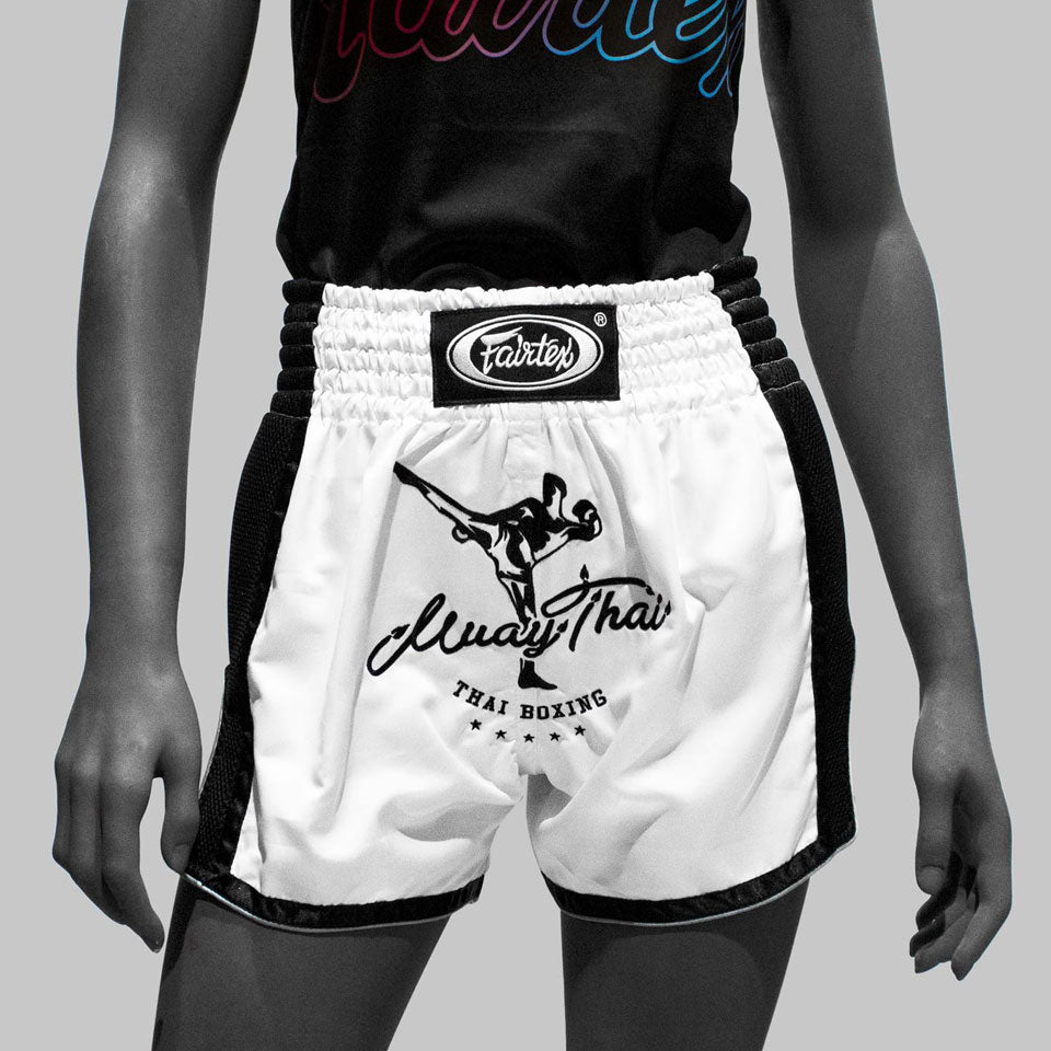 Fairtex Slim Cut Muay Thai Shorts - White