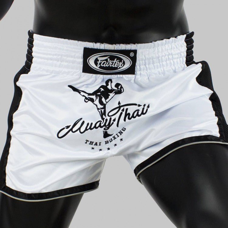Fairtex Slim Cut Muay Thai Shorts - White