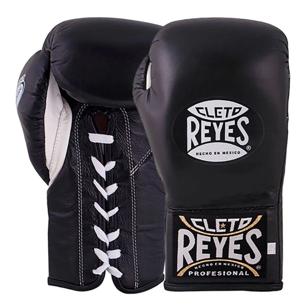 Cleto Reyes Boxing Gloves – Black Professional Lace-up Style