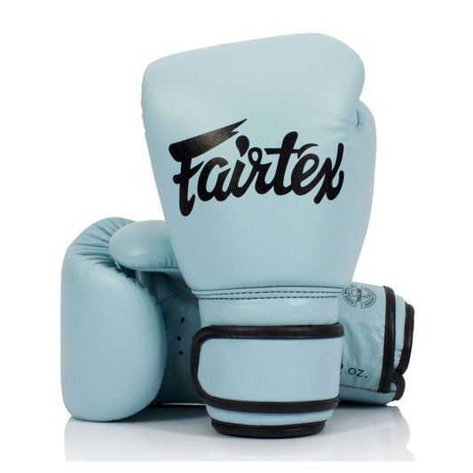 Fairtex Pastel Blue Velcro Boxing Gloves