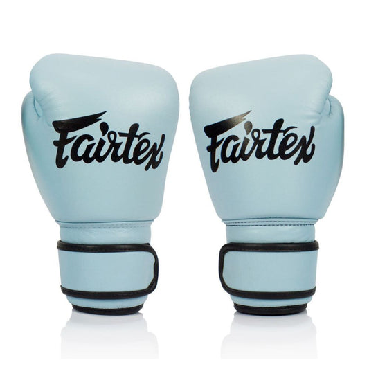 Fairtex Pastel Blue Velcro Boxing Gloves