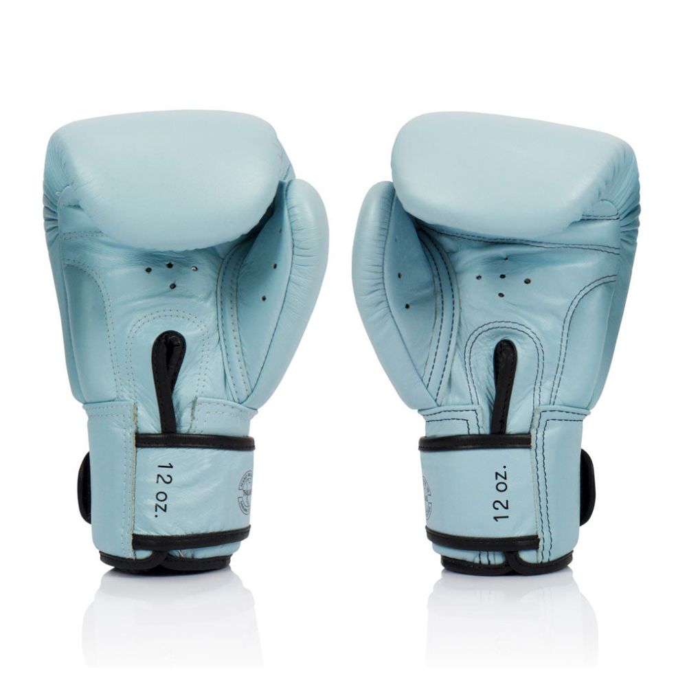 Fairtex Pastel Blue Velcro Boxing Gloves