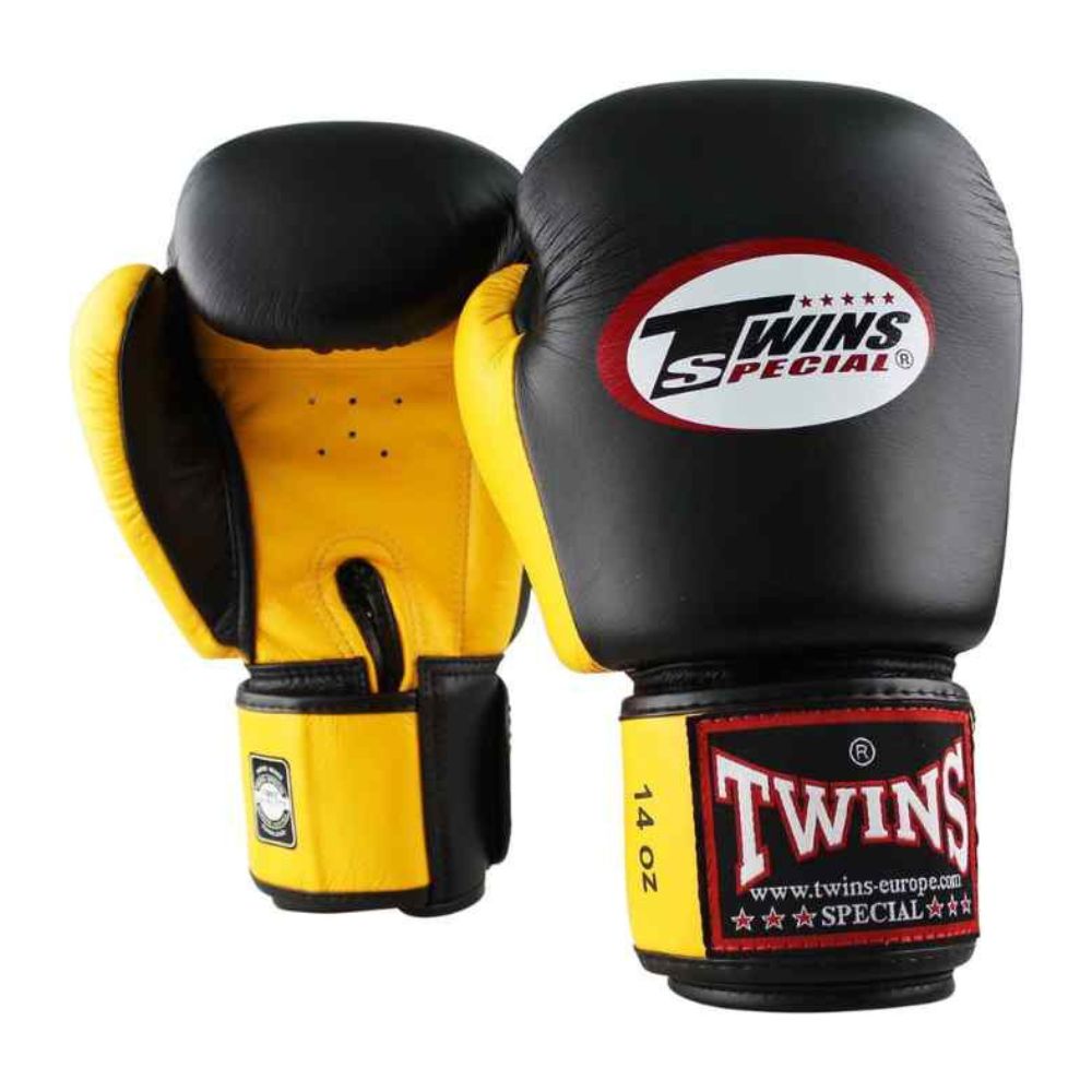 Twins Special  Boxing Gloves – Black & Gold| High-Quality Training & Sparring Gear