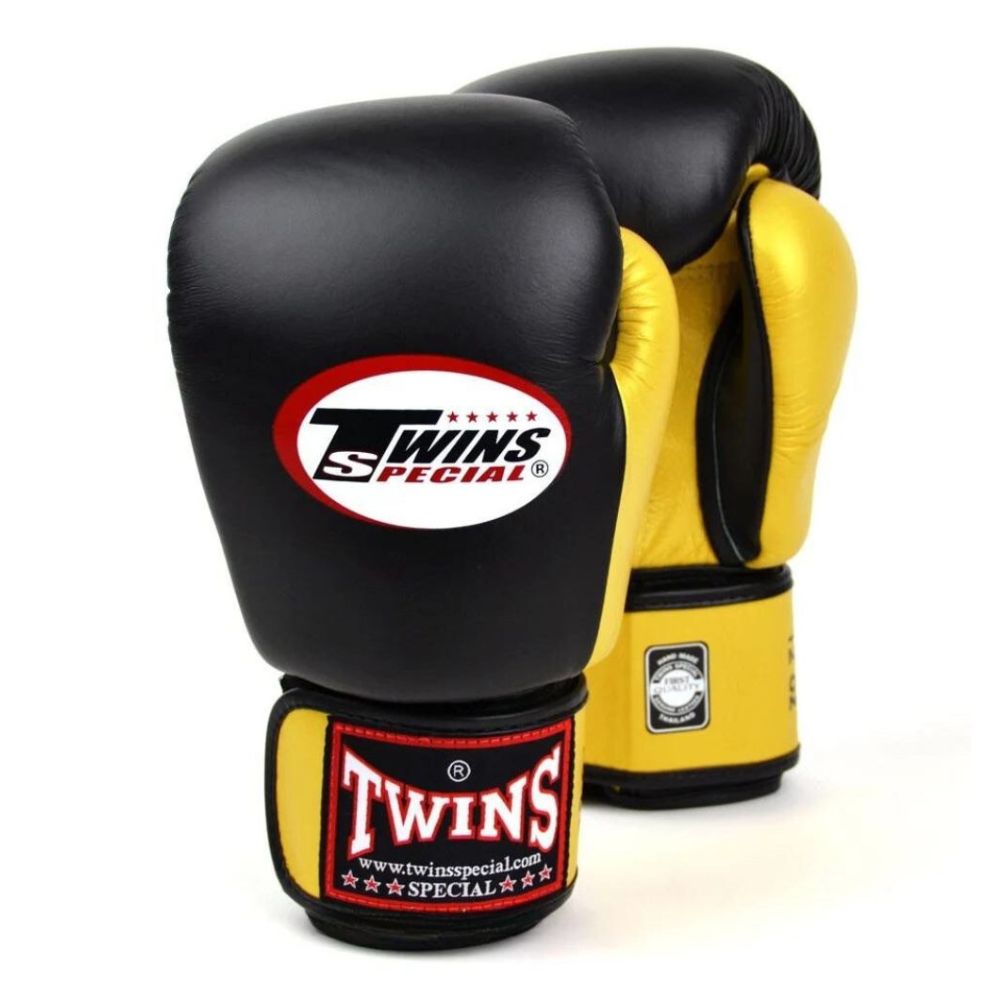 Twins Special  Boxing Gloves – Black & Gold| High-Quality Training & Sparring Gear