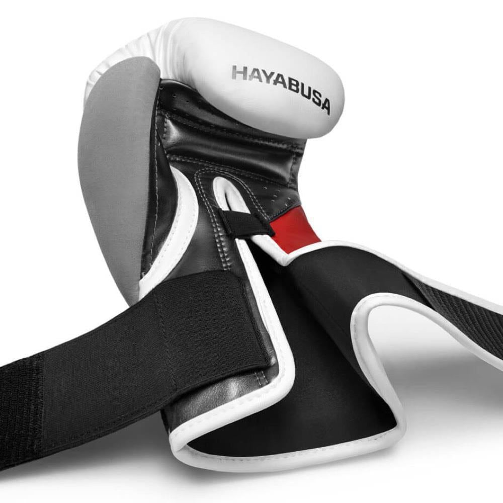 Hayabusa Tokushu Boxing Gloves – White, Red & Gray