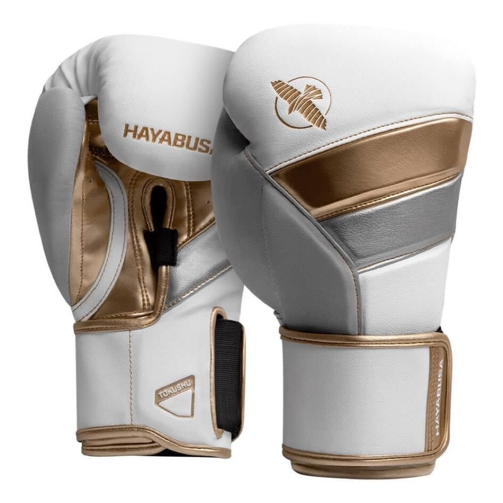 Hayabusa Tokushu Boxing Gloves – White, Gold & Silver | Premium Training & Sparring Gear