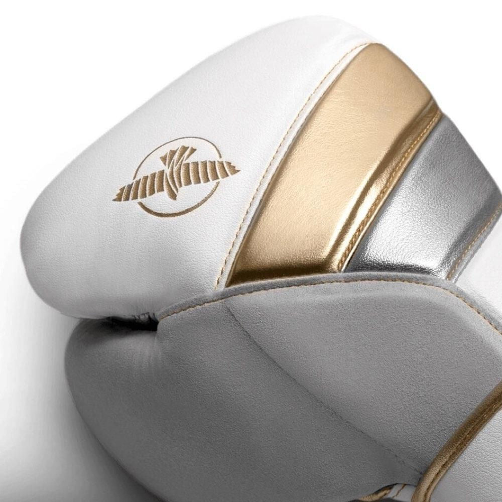 Hayabusa Tokushu Boxing Gloves – White, Gold & Silver | Premium Training & Sparring Gear