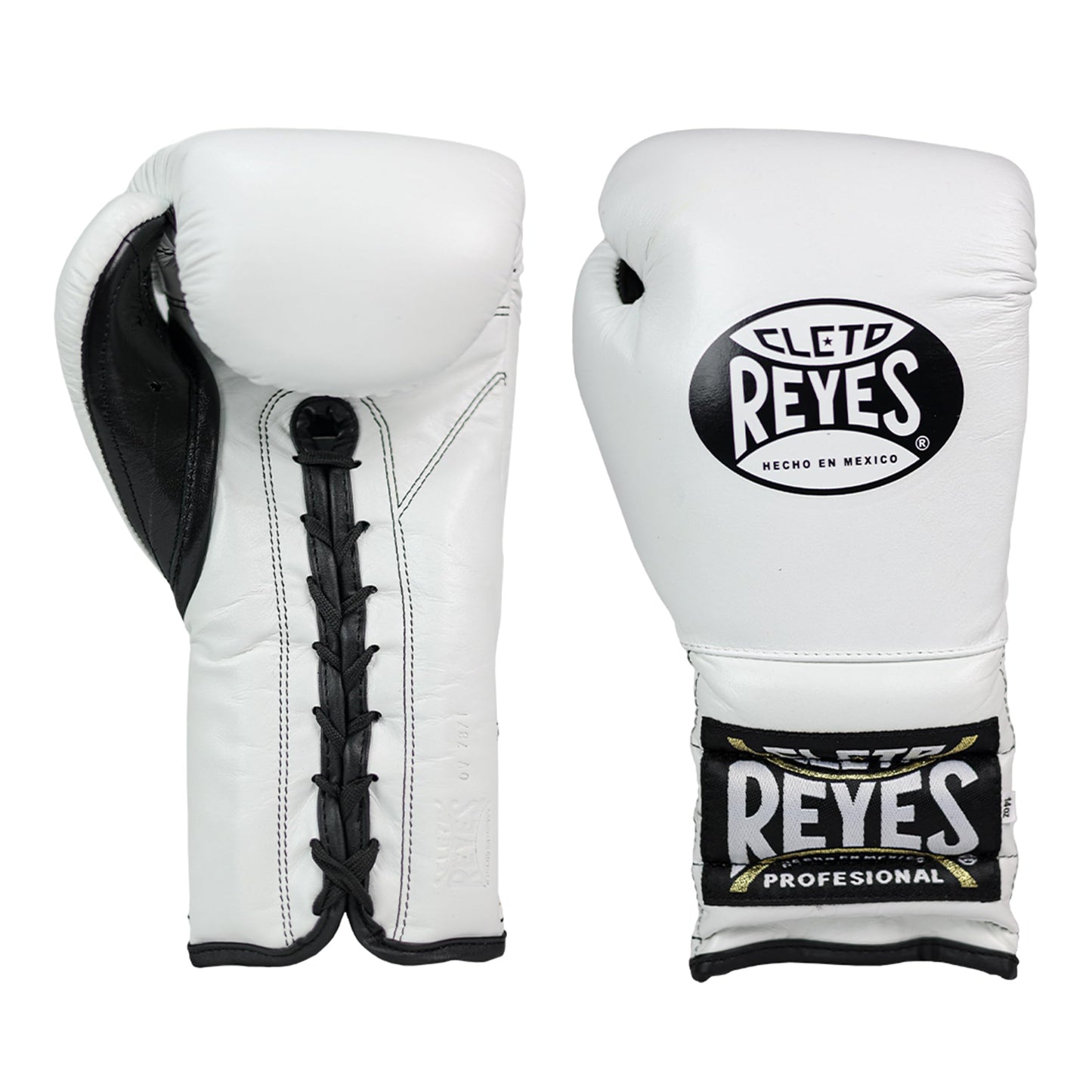Cleto Reyes  Sparring Gloves -  White Lace-up Professional Style