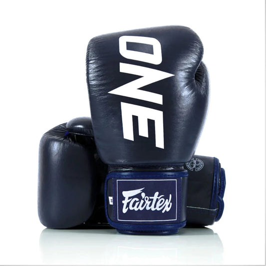 Fairtex X ONE Championship Boxing Gloves Premium Training & Sparring Gear (Blue)