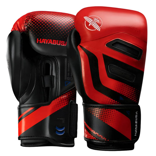 Hayabusa T3 Boxing Gloves – Red/Black | Premium Performance & Wrist Support