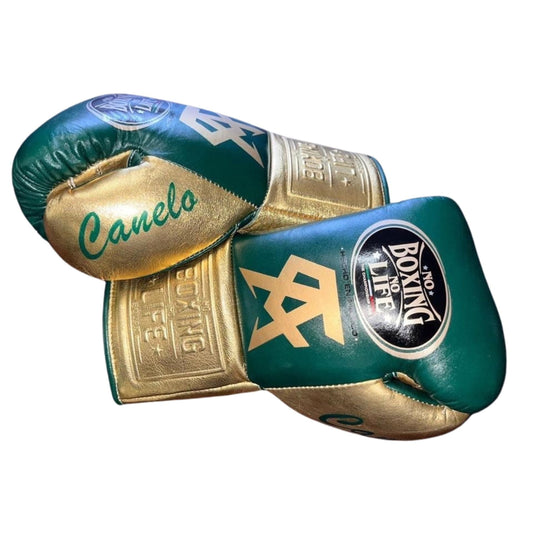 No Boxing No Life Boxing Gloves – Premium Canelo Edition - Canelo vs John Ryder Lace-Up Training Gloves