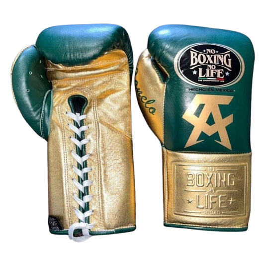 No Boxing No Life Boxing Gloves – Premium Canelo Edition - Canelo vs John Ryder Lace-Up Training Gloves