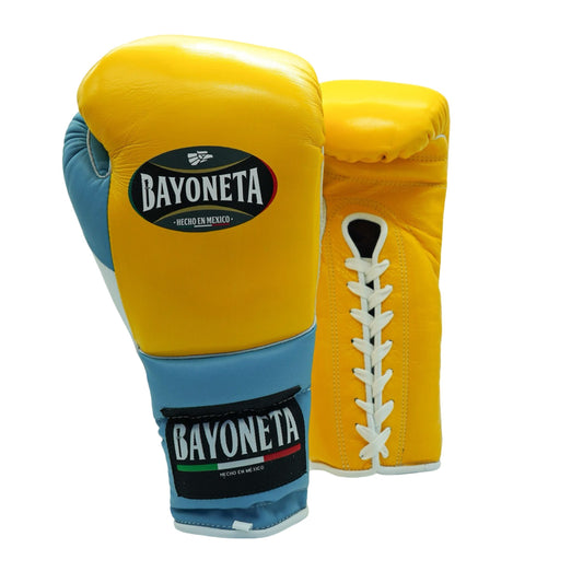 Bayoneta Premium Multilayer Horse Hair Gloves - Yellow/ Icy Blue/ White