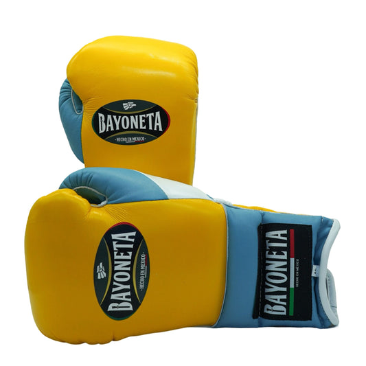 Bayoneta Premium Multilayer Horse Hair Gloves - Yellow/ Icy Blue/ White