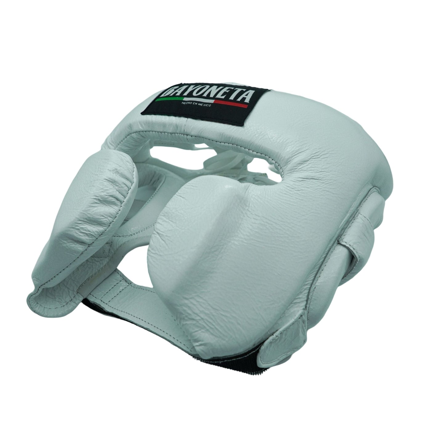 Bayoneta Boxing Headgear with Cheeks  – Full White Mexican-Style Protective Gear for Sparring