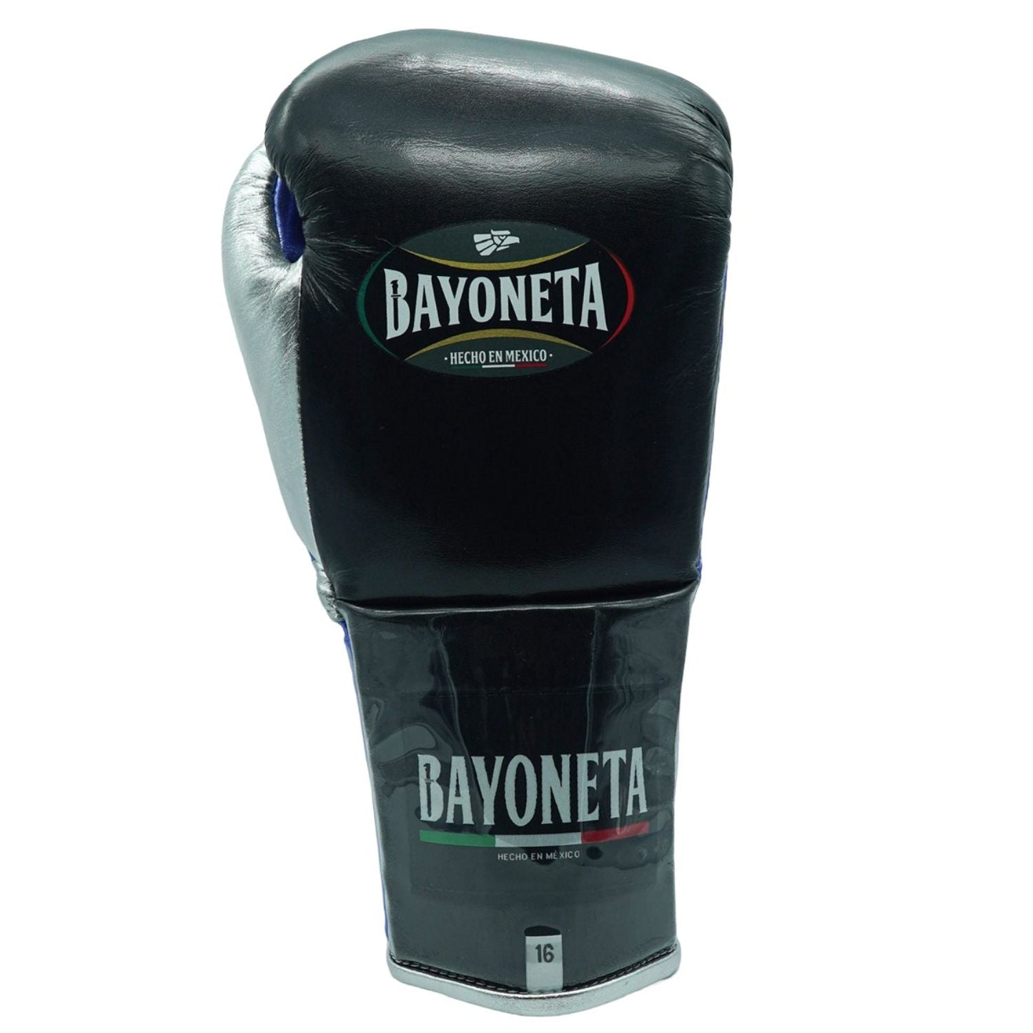 Bayoneta Boxing Gloves Black/ Metallic Royal Blue/ Silver