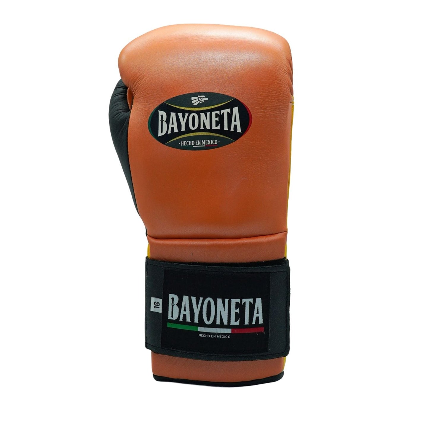 Bayoneta Premium Boxing Gloves – Orange and Yellow Velcro Training Gloves