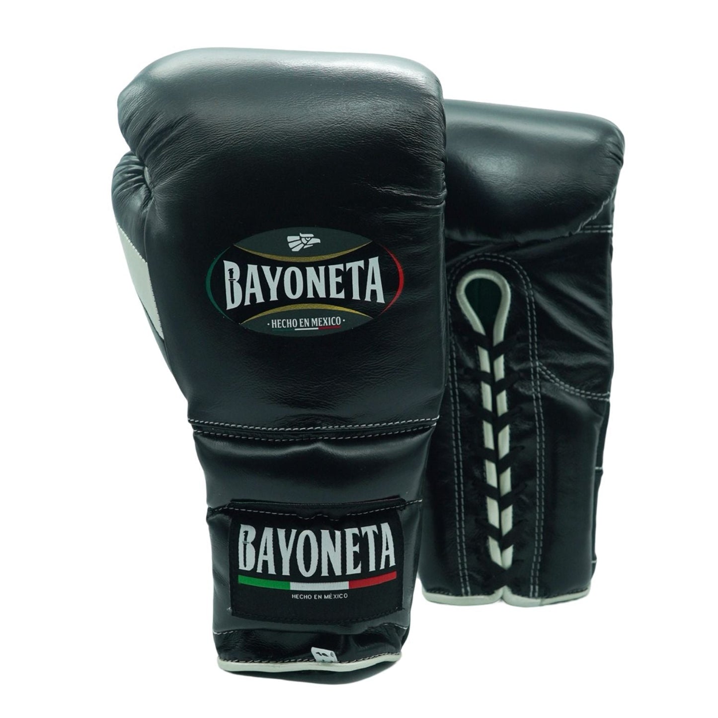 Bayoneta Boxing Gloves – Black Lace-Up Mexican-Style Training Gloves