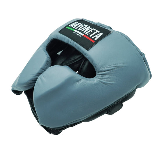 Bayoneta Boxing Headgear  – Gray/ Black Mexican-Style Protective Gear for Sparring