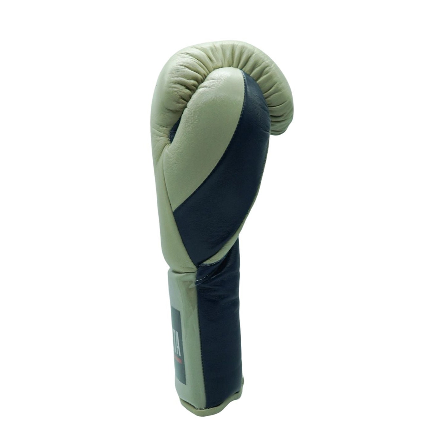 Bayoneta Boxing Gloves – Cream and Navy Lace-Up Mexican-Style Training Gloves