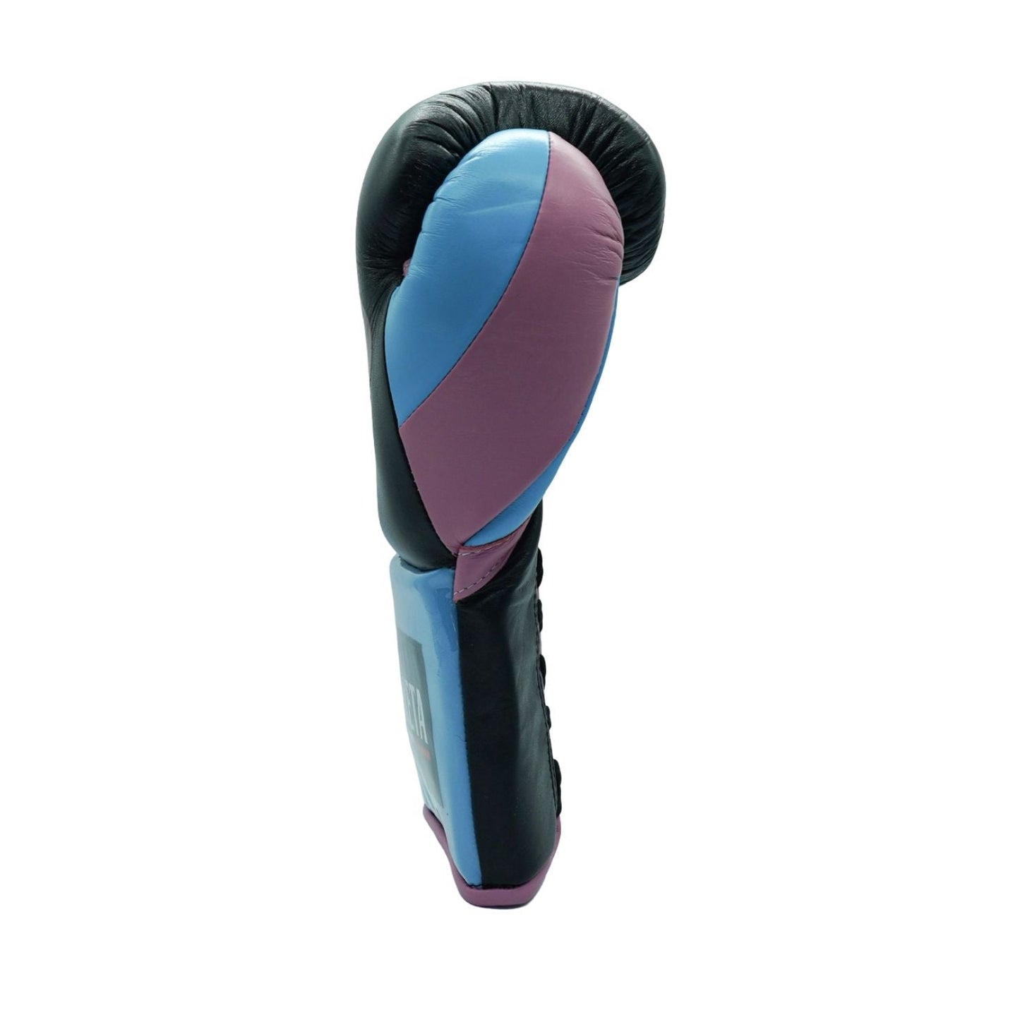 Bayoneta Boxing Gloves – Black, Pink, and Blue Lace-Up Mexican-Style Training Gloves