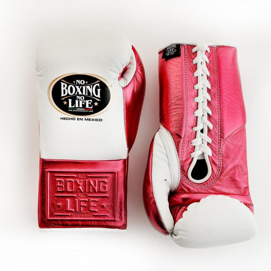 No Boxing No Life Gloves – Red & White Premium Boxing Gear