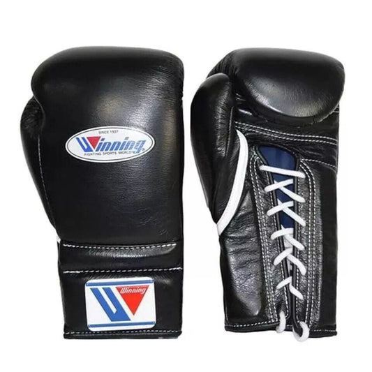 Winning Boxing Set: Black Gloves, FG-2900 Headgear & CPS-500 Guard