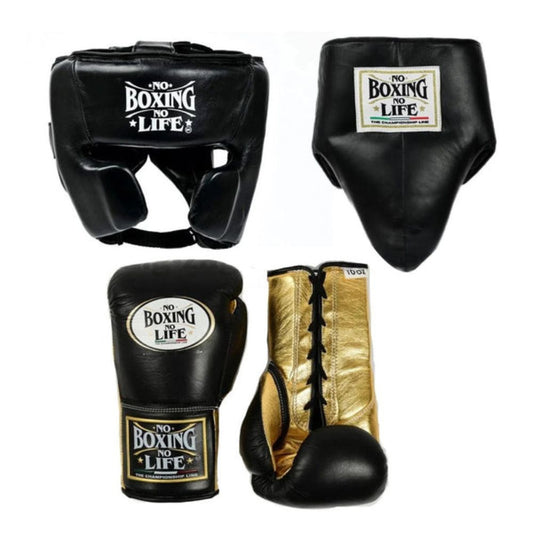 NO BOXING NO LIFE SET,  Head Guard & Groin Guard No Boxing No Life Gloves