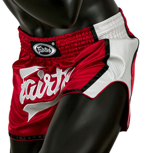 Fairtex Slim Cut Muay Thai Shorts – Red/White