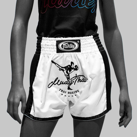 Fairtex Slim Cut Muay Thai Shorts - White