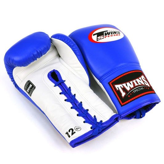 Twins Special Lace-Up Boxing Gloves – Blue
