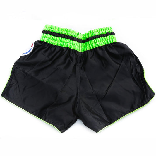 Thai Fighter Muay Thai Shorts - Black/Green